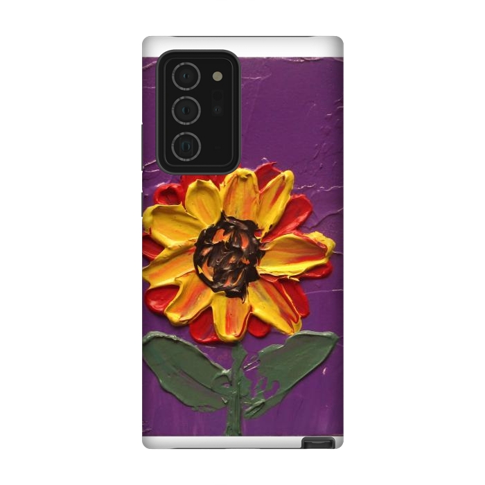 Galaxy Note 20 Ultra StrongFit Sunflower acrylic painting by ArtKingdom7