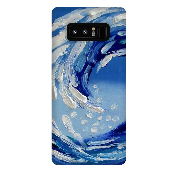 Galaxy Note 8 StrongFit Seascape painting oil textural  by ArtKingdom7