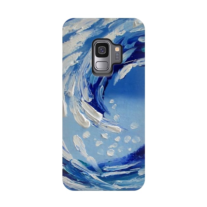 Galaxy S9 StrongFit Seascape painting oil textural  by ArtKingdom7