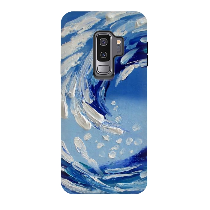 Galaxy S9 plus StrongFit Seascape painting oil textural  by ArtKingdom7