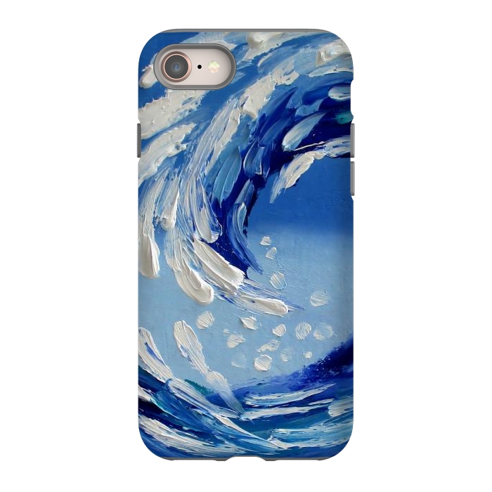 iPhone 8 StrongFit Seascape painting oil textural  by ArtKingdom7