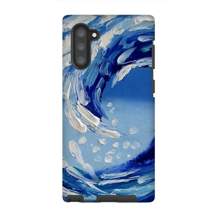 Galaxy Note 10 StrongFit Seascape painting oil textural  by ArtKingdom7