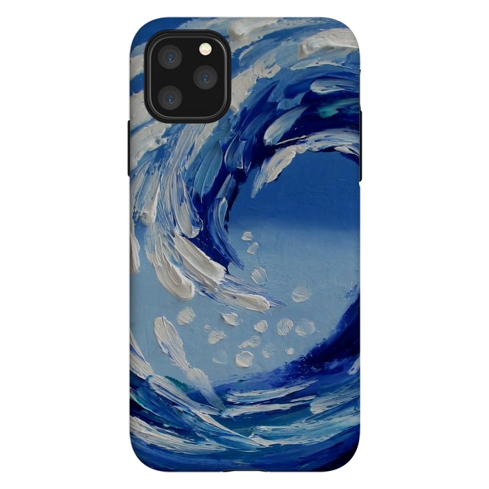 iPhone 11 Pro Max StrongFit Seascape painting oil textural  by ArtKingdom7