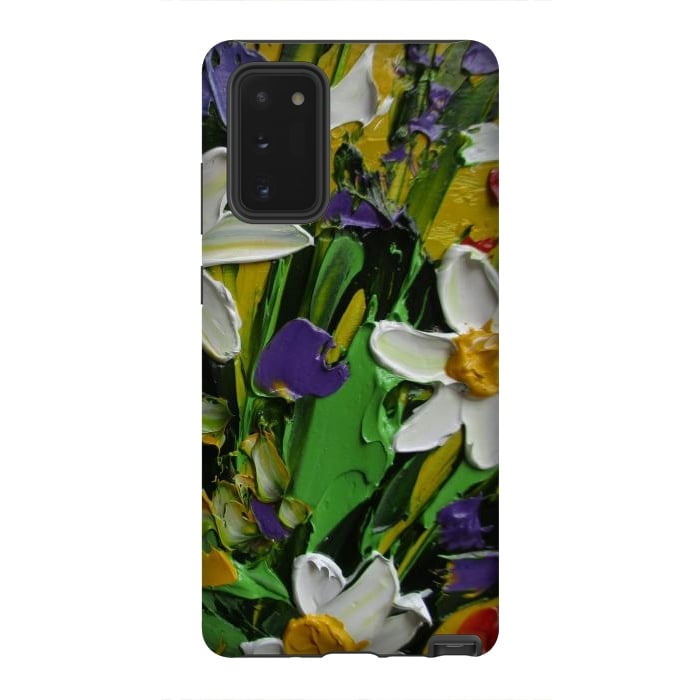 Galaxy Note 20 StrongFit Impasto flowers oil art original by ArtKingdom7