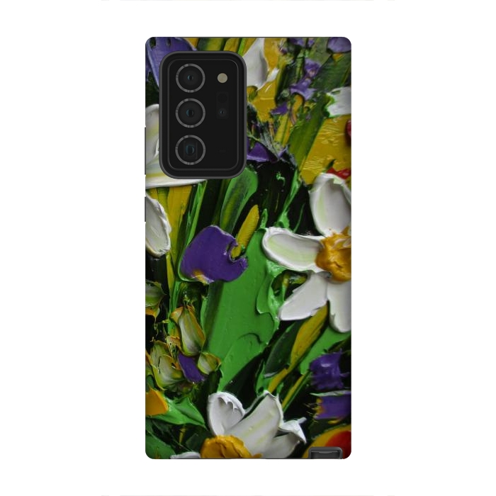 Galaxy Note 20 Ultra StrongFit Impasto flowers oil art original by ArtKingdom7