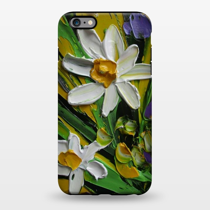 iPhone 6/6s plus StrongFit Impasto flowers oil art original by ArtKingdom7