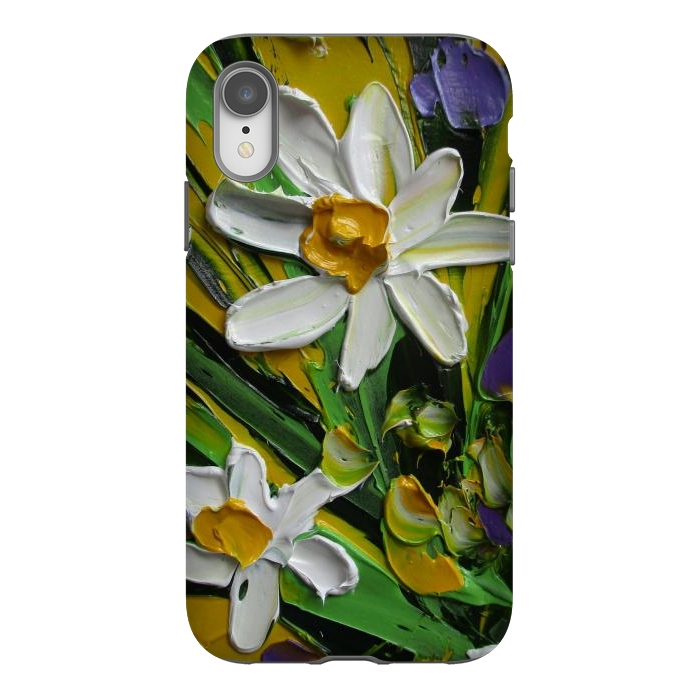 iPhone Xr StrongFit Impasto flowers oil art original by ArtKingdom7