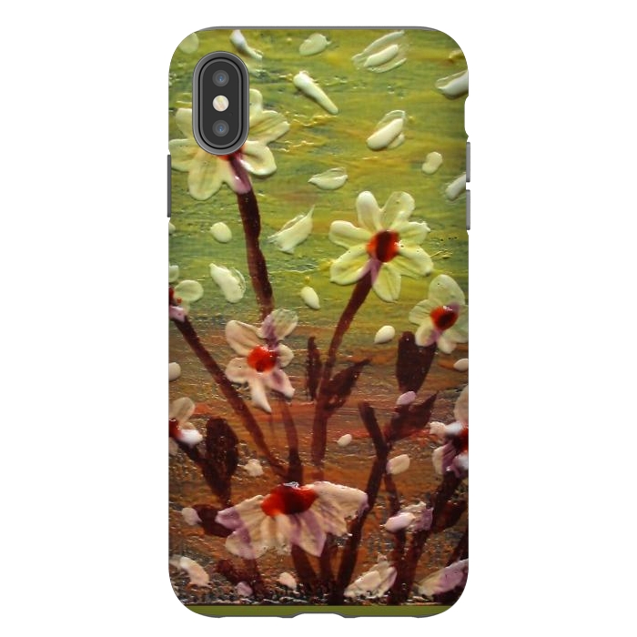 iPhone Xs Max StrongFit Daisies stained glass art original acrylic by ArtKingdom7