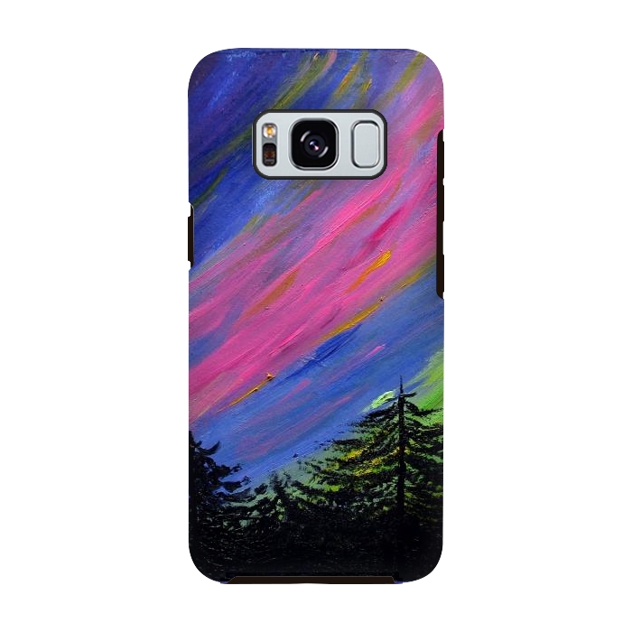 Galaxy S8 StrongFit Aurora Borealis oil painting by ArtKingdom7