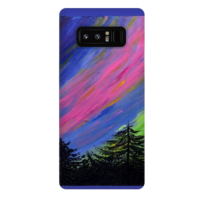 Galaxy Note 8 StrongFit Aurora Borealis oil painting by ArtKingdom7