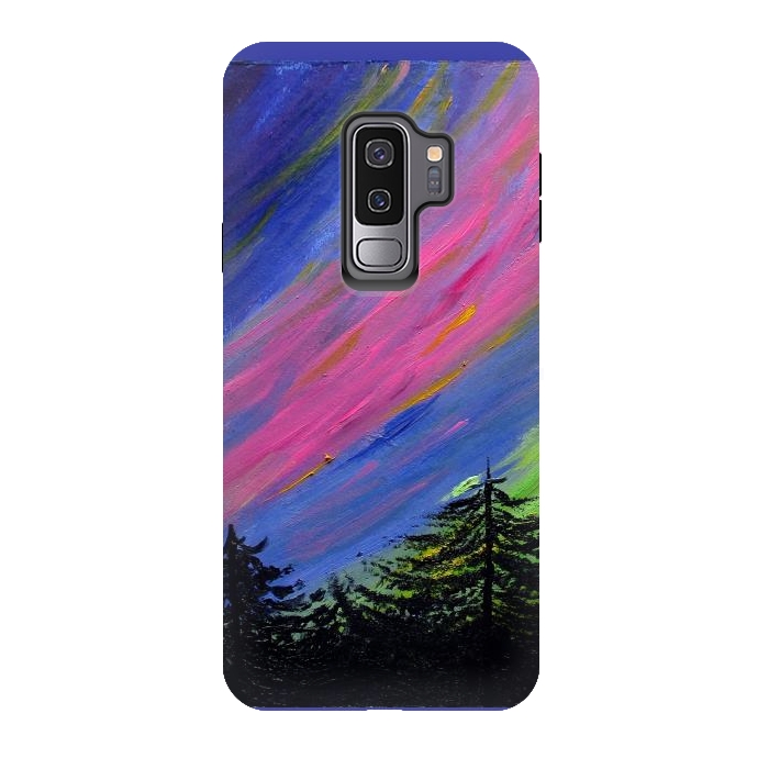 Galaxy S9 plus StrongFit Aurora Borealis oil painting by ArtKingdom7