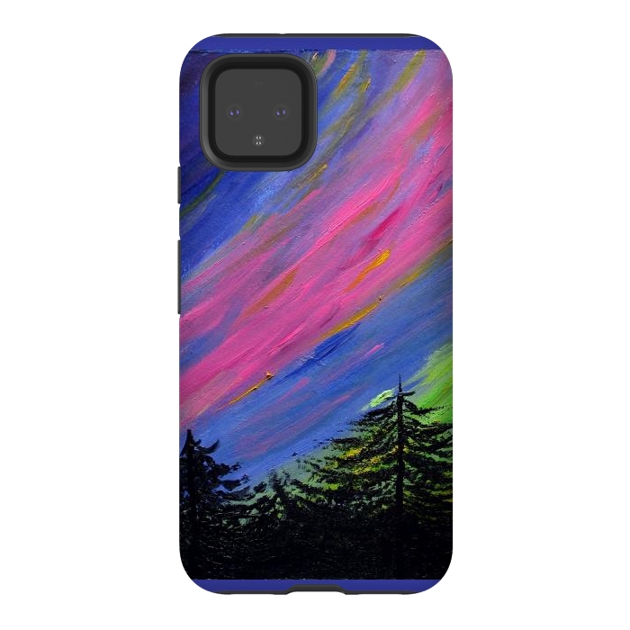 Pixel 4 StrongFit Aurora Borealis oil painting by ArtKingdom7