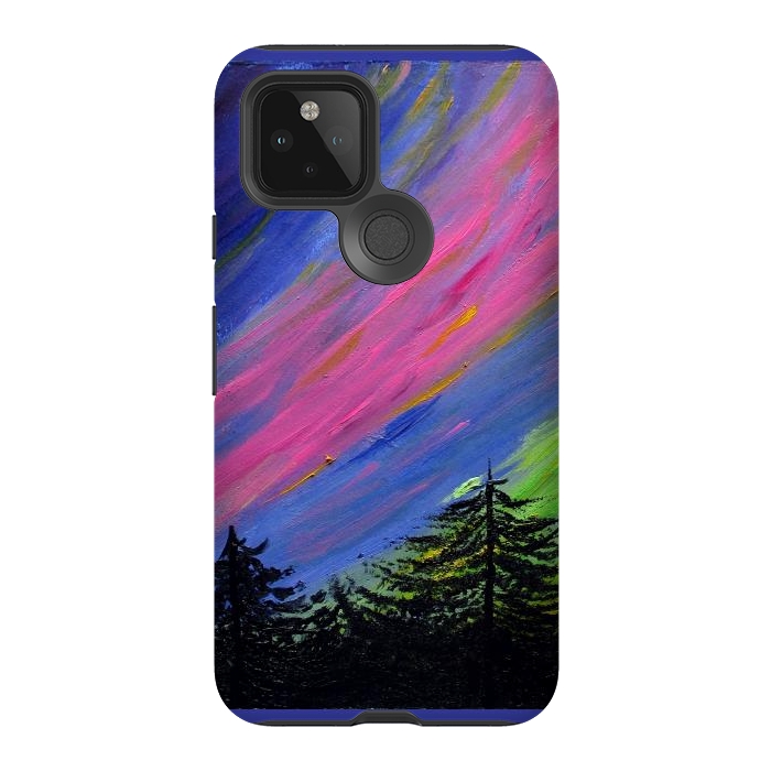 Pixel 5 StrongFit Aurora Borealis oil painting by ArtKingdom7