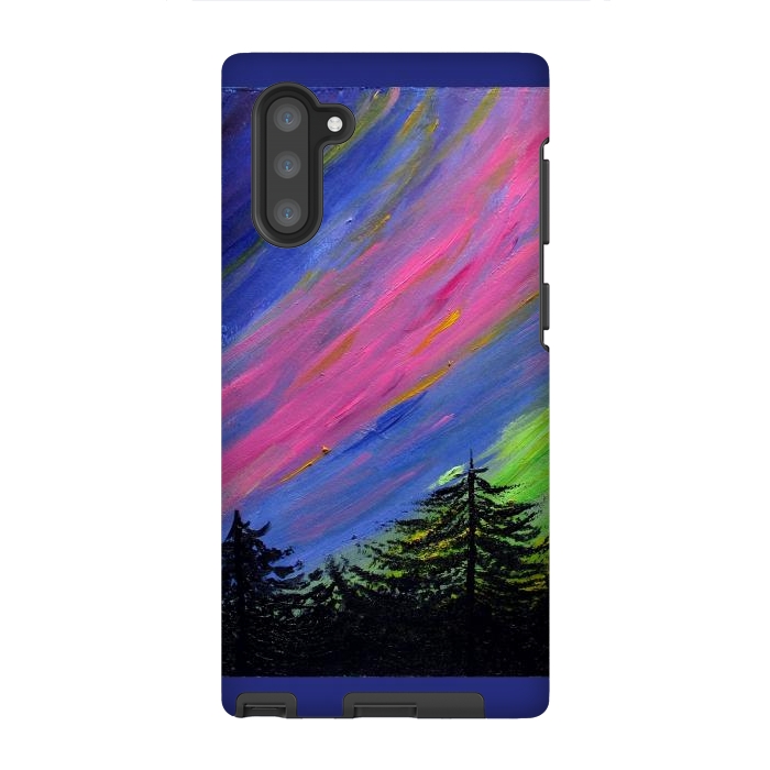 Galaxy Note 10 StrongFit Aurora Borealis oil painting by ArtKingdom7