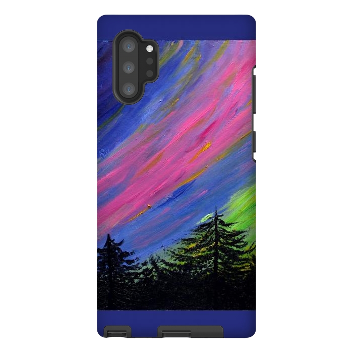 Galaxy Note 10 plus StrongFit Aurora Borealis oil painting by ArtKingdom7