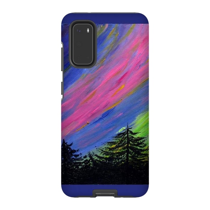 Galaxy S20 StrongFit Aurora Borealis oil painting by ArtKingdom7