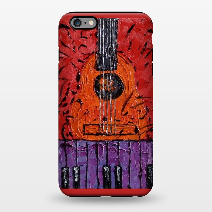 iPhone 6/6s plus StrongFit Guitar oil painting,  palette knife art by ArtKingdom7