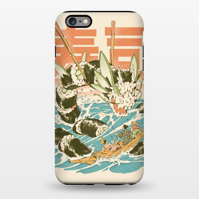 iPhone 6/6s plus StrongFit Cucumber Sushi Dragon by Ilustrata