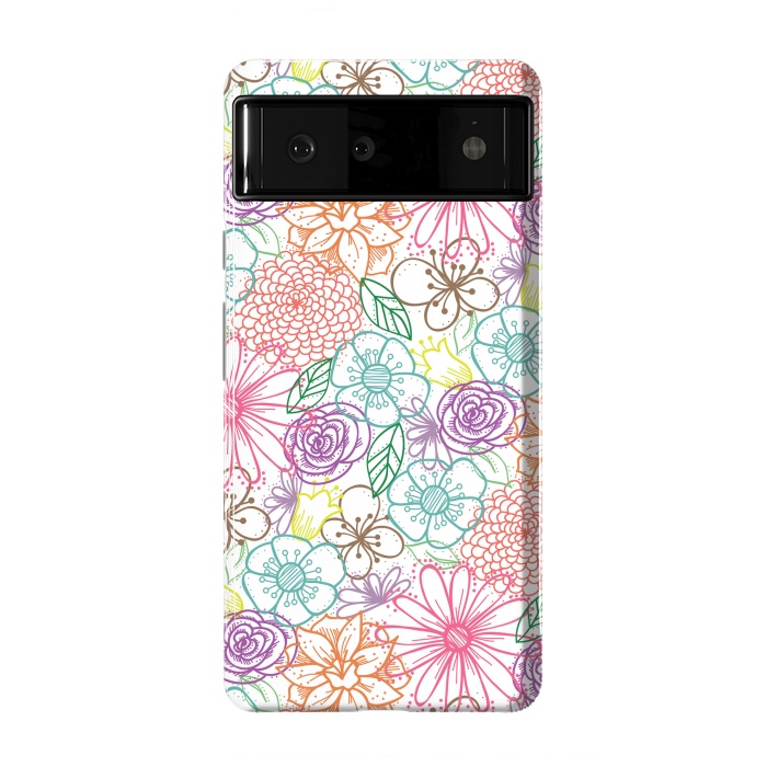 Pixel 6 StrongFit Bright Floral by TracyLucy Designs
