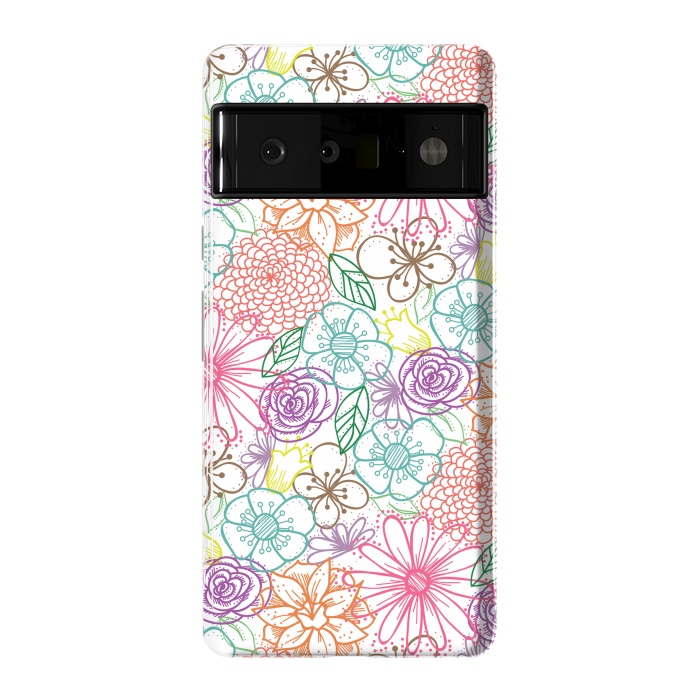 Pixel 6 Pro StrongFit Bright Floral by TracyLucy Designs