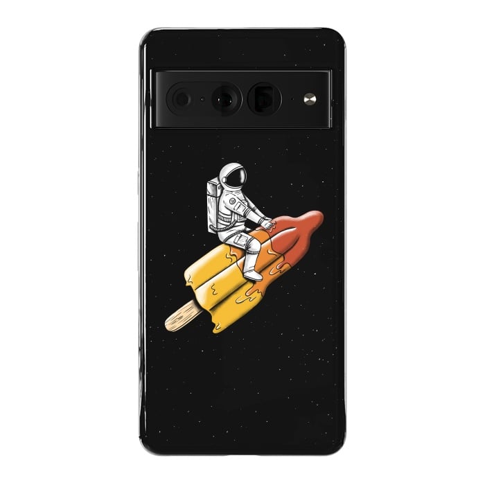 Pixel 7 Pro StrongFit Astronaut Melted Rocket by Coffee Man