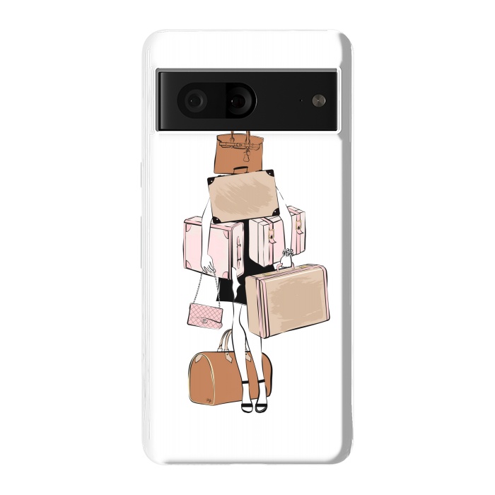 Pixel 7 StrongFit Woman with luggage by Martina
