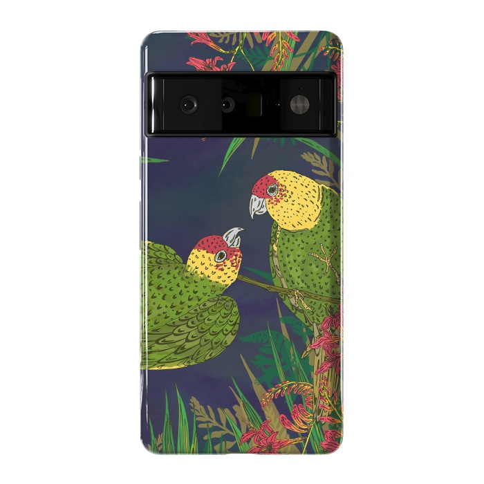 Pixel 6 Pro StrongFit Parakeets in Paradise by Lotti Brown