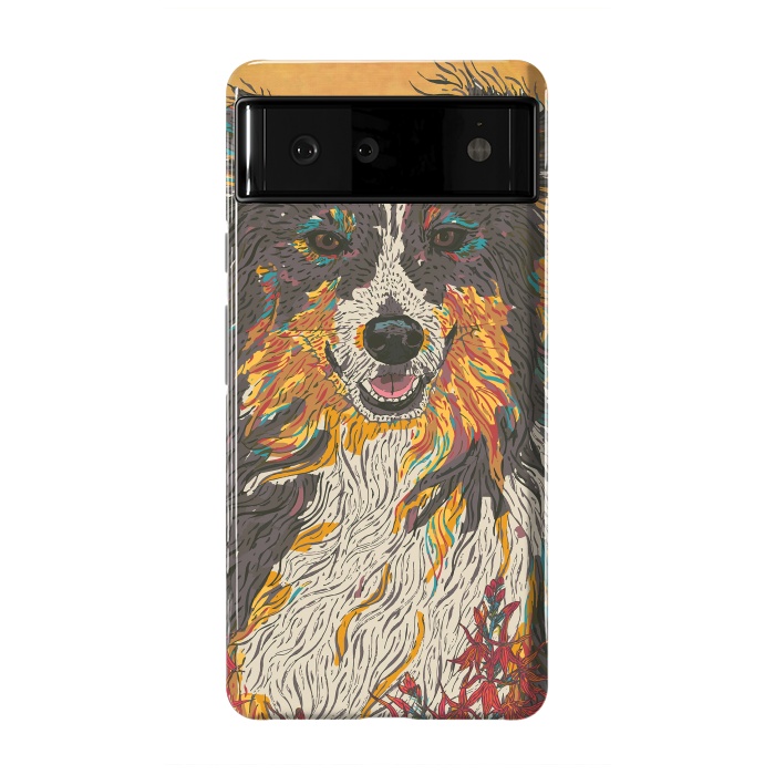 Pixel 6 StrongFit Border Collie by Lotti Brown