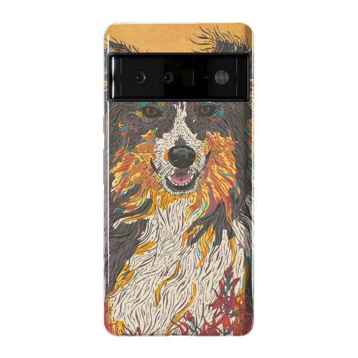Pixel 6 Pro StrongFit Border Collie by Lotti Brown