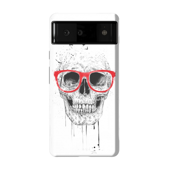 Pixel 6 StrongFit Skull with red glasses by Balazs Solti