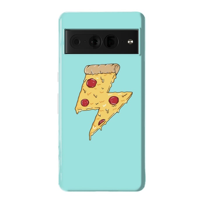 Pixel 7 Pro StrongFit Pizza power green by Coffee Man