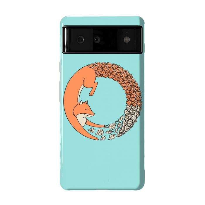 Pixel 6 StrongFit Fox Circle by Coffee Man