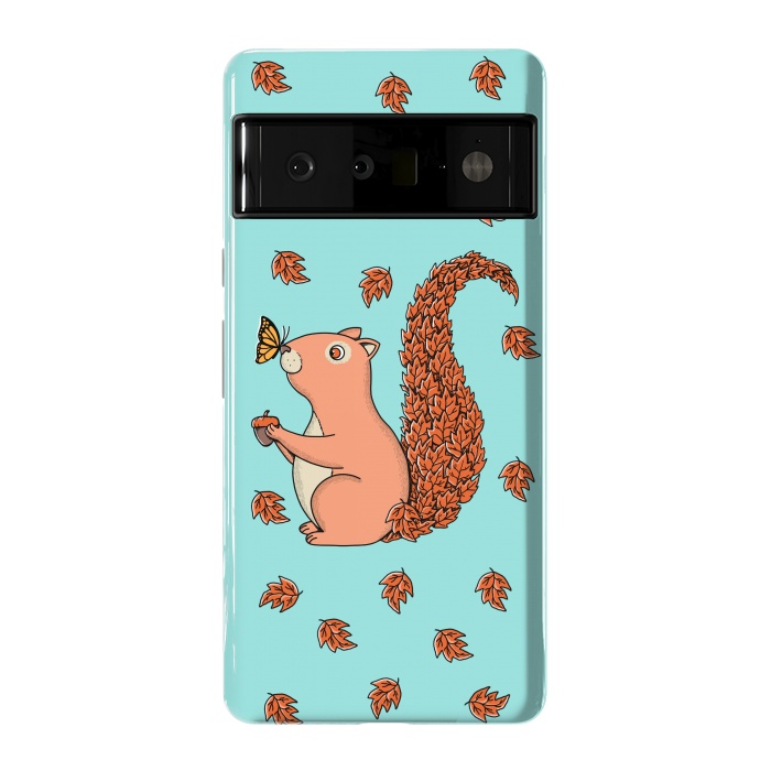 Pixel 6 Pro StrongFit Squirrel and Butterfly by Coffee Man