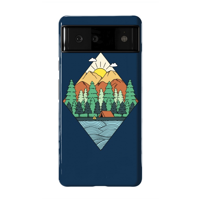 Pixel 6 StrongFit Mountain Diamond by Coffee Man