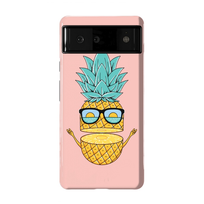 Pixel 6 StrongFit Pineapple Sunglasses Pink by Coffee Man