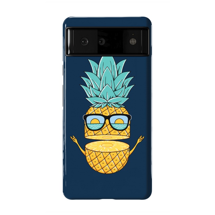 Pixel 6 StrongFit Pineapple Sunglasses Blue by Coffee Man
