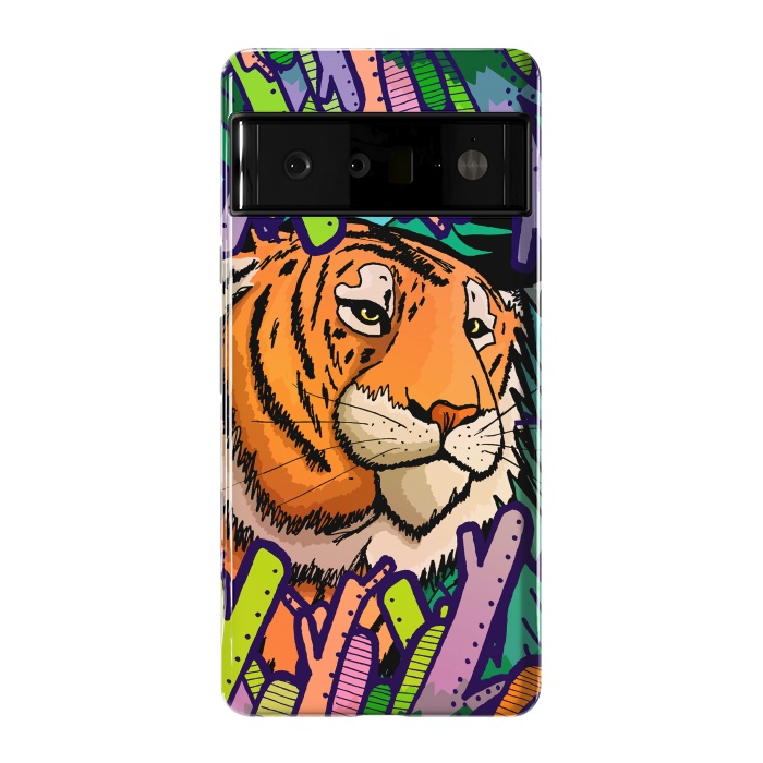 Pixel 6 Pro StrongFit Tiger in the undergrowth  by Steve Wade (Swade)