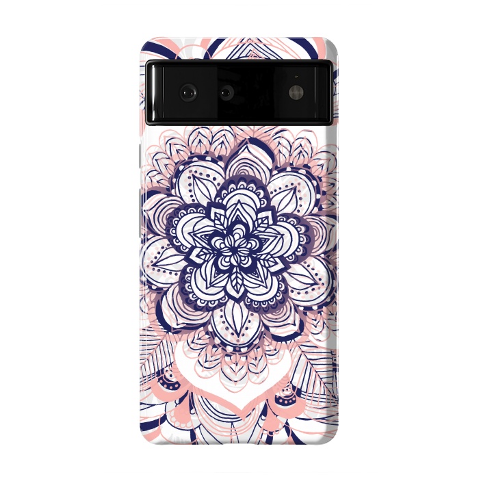 Pixel 6 StrongFit Purple, Blue and Pink Netted Mandala by Tangerine-Tane