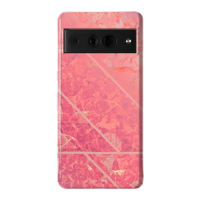 Pixel 7 Pro StrongFit Pink Marble Texture G281 by Medusa GraphicArt