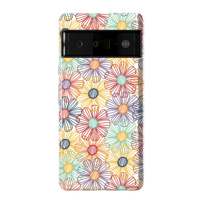Pixel 6 Pro StrongFit RAINBOW FLORAL by TracyLucy Designs