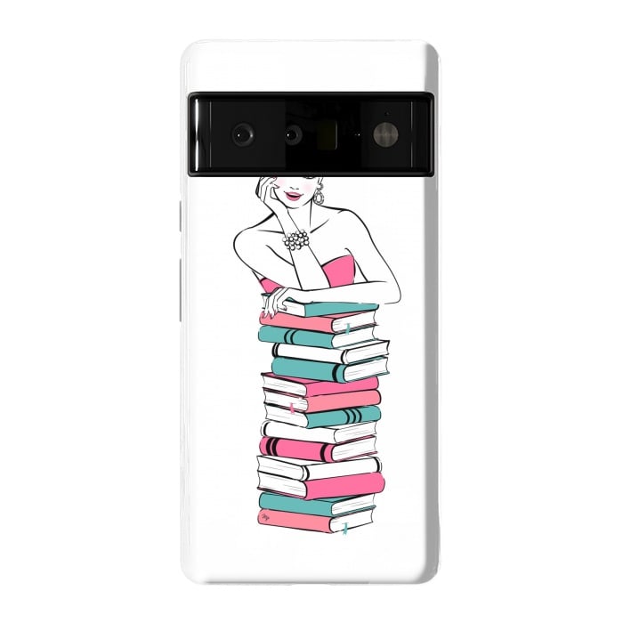 Pixel 6 Pro StrongFit Lady Bookworm by Martina