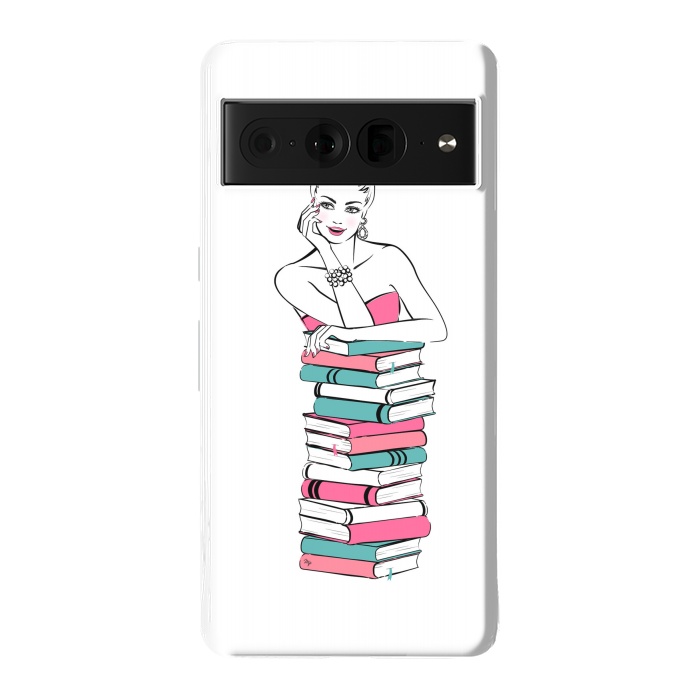 Pixel 7 Pro StrongFit Lady Bookworm by Martina