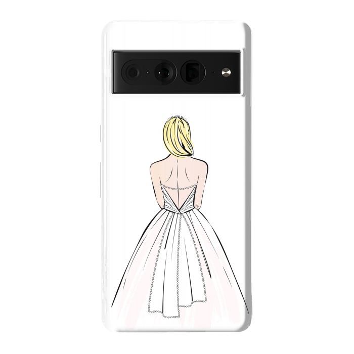 Pixel 7 Pro StrongFit Elegant bride illustration by Martina