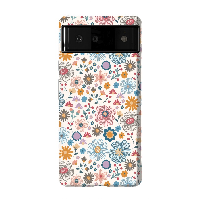 Pixel 6 StrongFit Winter Wild Bloom  by TracyLucy Designs