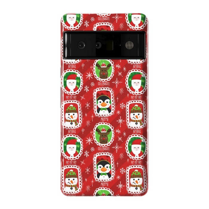 Pixel 6 Pro StrongFit Santa and Friends by Noonday Design