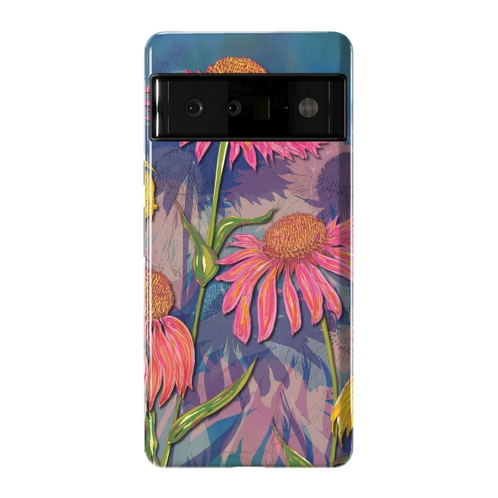 Pixel 6 Pro StrongFit Pink Coneflowers by Lotti Brown