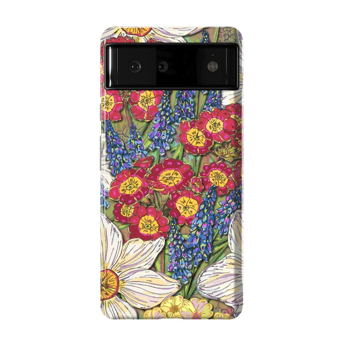 Pixel 6 StrongFit Spring Flowers by Lotti Brown