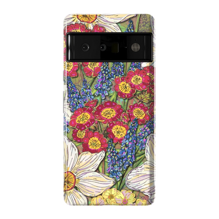 Pixel 6 Pro StrongFit Spring Flowers by Lotti Brown