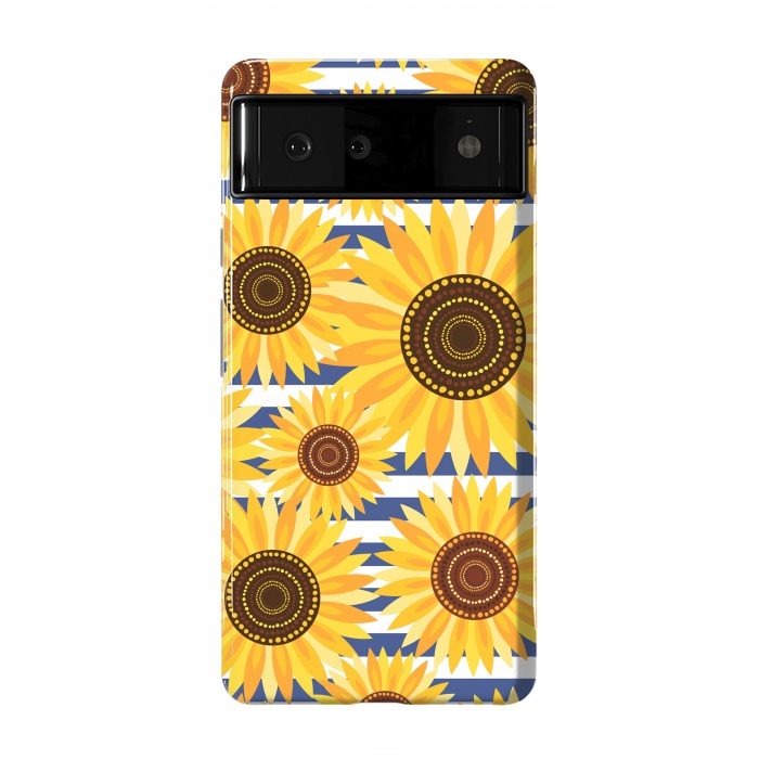 Pixel 6 StrongFit Sunflowers by Laura Grant