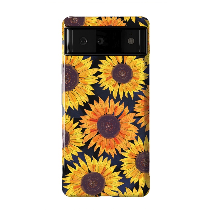 Pixel 6 StrongFit Sunflowers 2 by Laura Grant